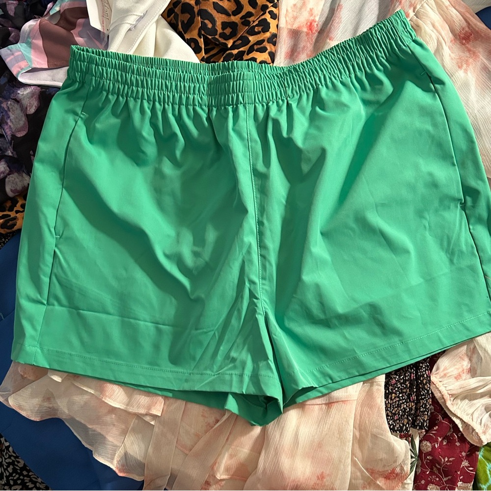 Topshop Bright Green Women's Athletic Shorts